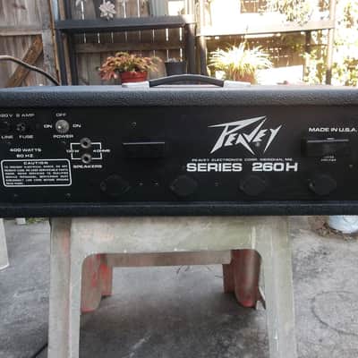 peavey amp head  standard 260H series  1980 black tolex image 10