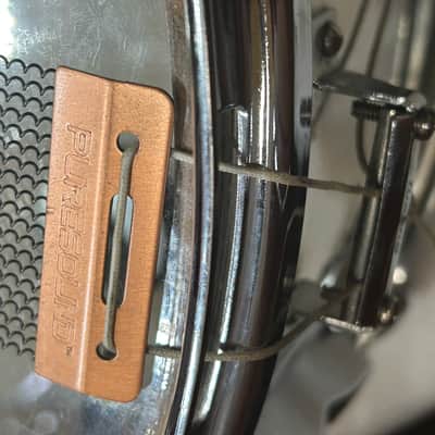 Ludwig 6 1/2" deep X 14" head Snare Drum (3114-T-SD-4186) 90's - COW - Chrome Over Wood image 20