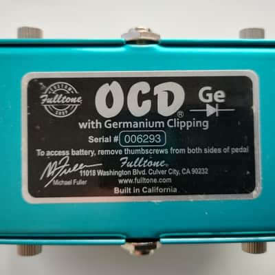 Fulltone Custom Shop OCD Germanium 2022 (pre-Jackson Audio) image 6