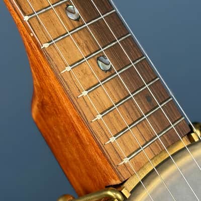 Starr Limited Edition 11" Cherry Rolled Brass Tone Ring 5-String Openback Banjo - Satin image 15
