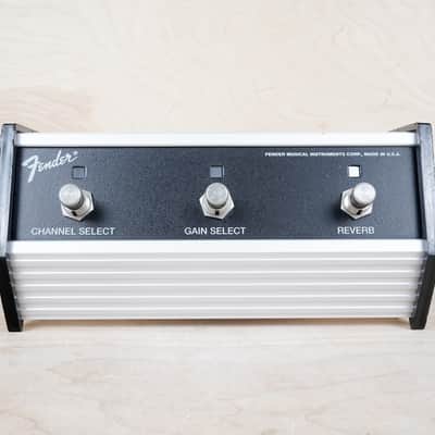 Fender 3 Button Footswitch 1980s-1990s Super 60 112 Channel Select, Gain Select, Reverb Made in USA image 6