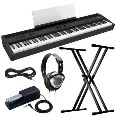 Roland FP-60X Digital Piano - Black STAGE ESSENTIALS BUNDLE