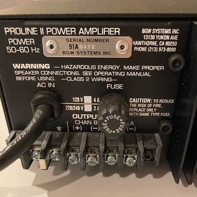 BGW 6500T Proline II Amplifier Mid 90s - Black image 5