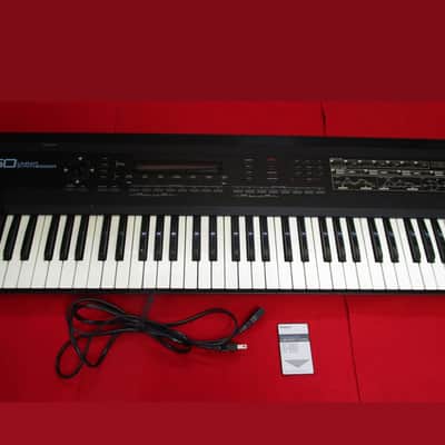 Roland D-50 LA synthesizer Tested New battery w/ROM card, power cable