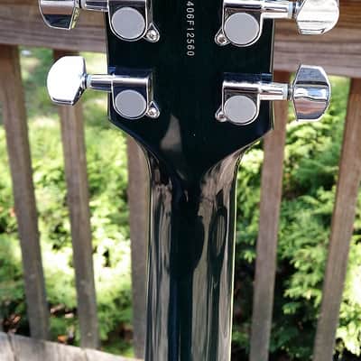 First Act Delia Semi-hollow body guitar - Model CE540 - Blue Green image 10