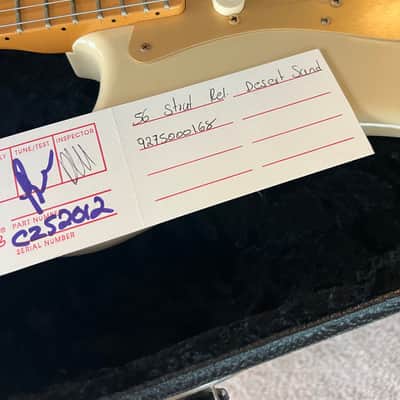Fender Stratocaster Custom Shop 1956 Limited Namm Show 2005 Desert Sand image 17