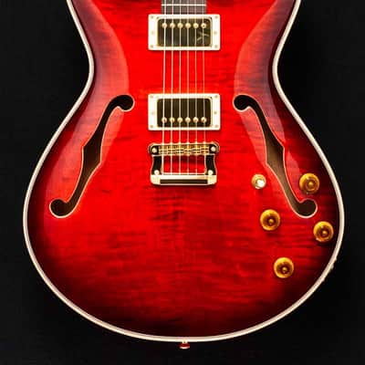 Knaggs Guitars - Sheyenne - Hollow Body - Indian Red Burst Sheyenne - Hollow Body - Gloss -  OHSC - Call for Best Price !!! image 6