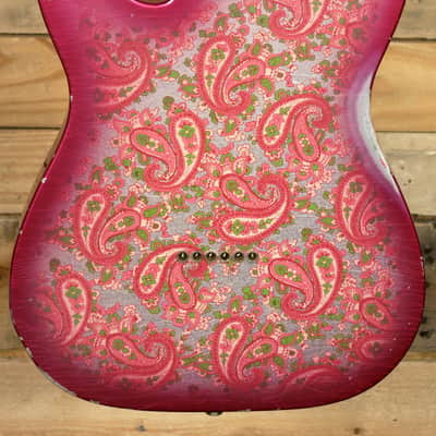 Fender Custom Shop Limited Edition 50s Telecaster Electric Guitar Relic Pink Paisley w/ Case image 3