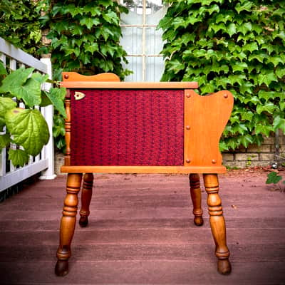 Rotary Connection Solid Maple 2 6x9 guitar 2 speaker cabinet/side table/music sheet holder on legs! 2 vintage 6x9 speakers. Open or closed back optional. 16 ohms. Vintage colonial style. Switchcraft jack. 2026 - Maple Wood image 21