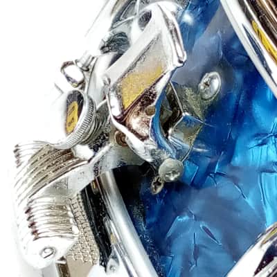 Premier 14x4"Royal Ace #10 Blue Pearl Wrap Vintage 60s Piccolo Super Die-Cast UK image 4