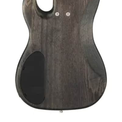 Sadowsky MetroLine 21-Fret Hybrid P/J Bass-Swamp Ash Body-4 String-Nirvana Black Transparent Satin image 3