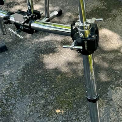 Gibraltar 2 Sided Curved Drum Rack with  Cymbal Arms, Tom Munts and Clamps Memory Locks image 3