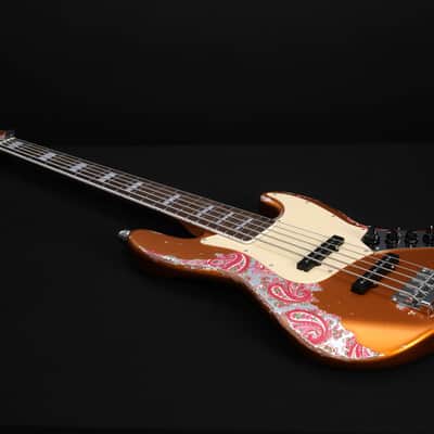 Dhatarattha DEB5 Jazz Bass 5 string - PAISLEY RELIC image 4