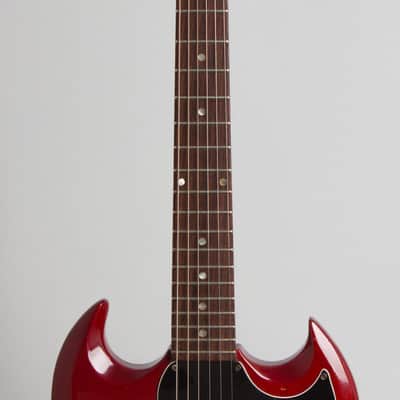 Gibson  SG Junior Solid Body Electric Guitar (1966), ser. #900745, black tolex hard shell case. image 8
