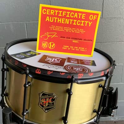 SJC Josh Dun Signature 7x14 Goliath Bell Brass Snare Drum image 2