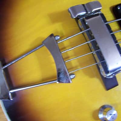 Vintage Voxton X-212 Semi-hollowbody Electric Bass Guitar image 6