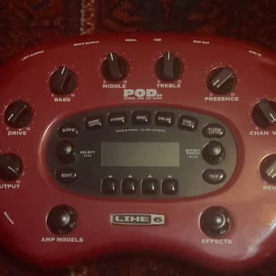 Line 6 POD xt Multi-Effect and Amp Modeler 2002 - 2006 - Red image 1