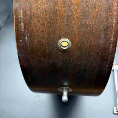 For Restoration Kent Vintage Mahogany Snare Drum Single Point Lugs 1950s Mahogany Wood Needs Parts! image 4