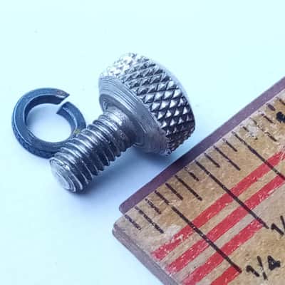 *Slingerland Nickel 3Point Throw-Off Extension Arm Threaded Knob Bolt Radio King imagen 2