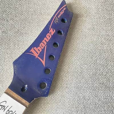 Ibanez Blue Reversed Guitar Short Scale Maple Wood Neck, 24 Frets Rosewood Fingerboard image 8