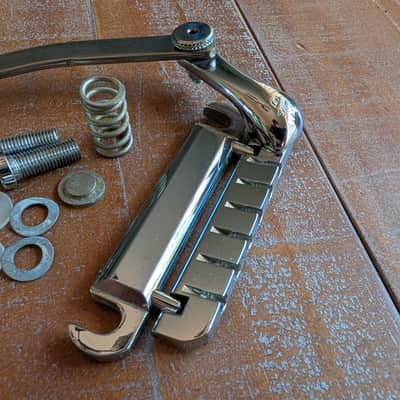 Duesenberg Original Les Trem 1 Guitar Tremolo Vibrato Tailpiece Nickel NICE! image 6