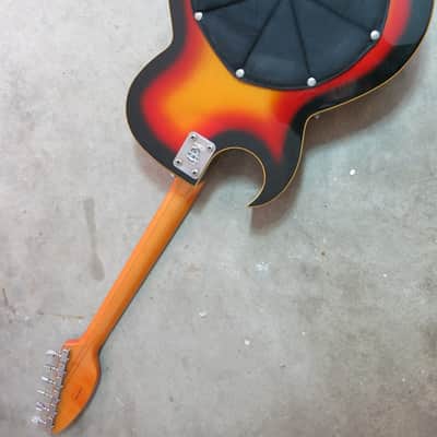Vintage 1967 Vox Grand Prix Sunburst V286 Guitar Near Mint Very Clean Beautiful image 12