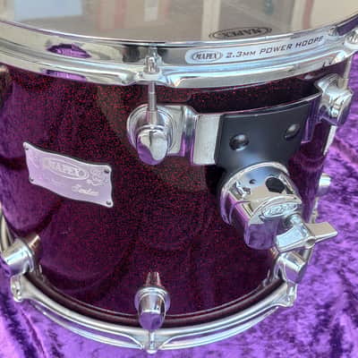 Mapex Saturn series 14x10, Black Cherry Sparkle Tom * Maple-Walnut shell * tight and powerfull sound image 6