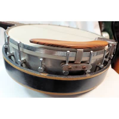 Pirles 4-String Tenor Banjo Rare Vintage w/ Original Hard Case Ready to Restore image 9