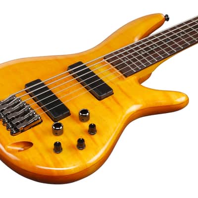 Ibanez Gerald Veasley Signature 6 String Electric Bass - Amber (GVB36AM) image 7