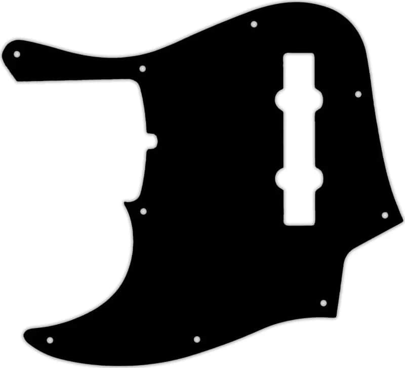 WD Custom Pickguard For Left Hand Fender 2019 5 String American Ultra Jazz Bass V #38 Black/Cream/Black image 1