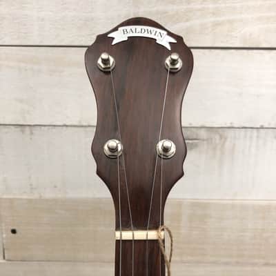 Baldwin Ode USA 2TR 11" Mahogany Tenor Resonator Banjo Late 1960s w/Hard Case image 6