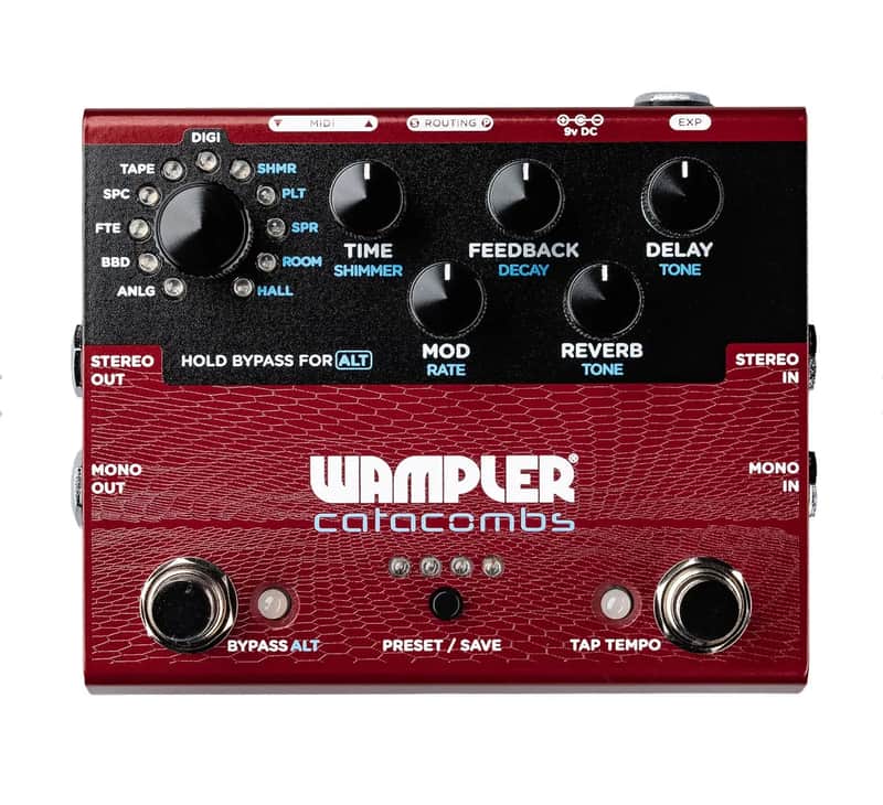 Wampler Catacombs Delay and Reverb Pedal - New!! image 1