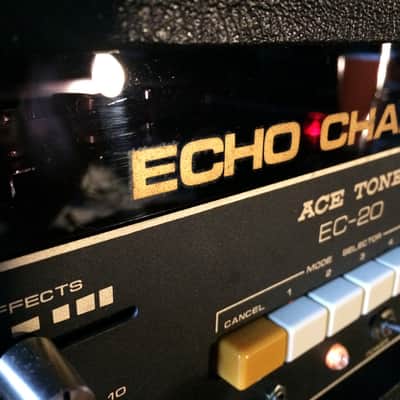 Ace Tone EC-20 Echo Chamber- tape echo 1970s black /gold | Reverb