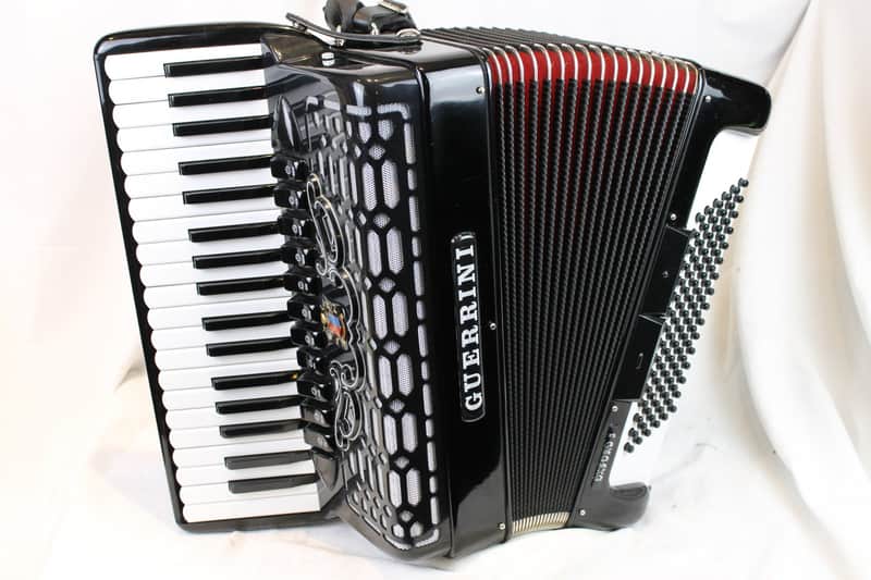 3231 - Black Guerrini Oxford 3 Piano Accordion LMMH 37 96 | Reverb
