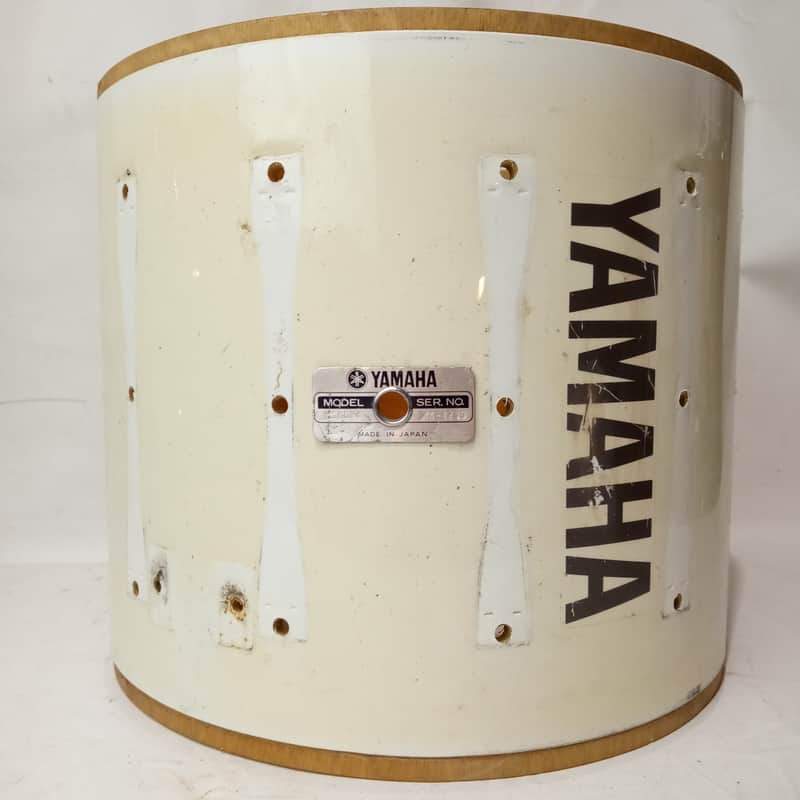 Yamaha SFZ 12x14" 8000 Tour Custom Marching Snare Drum Shell Piano White Japan image 1
