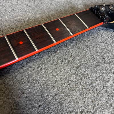 1980 Washburn Tour 24 Guitar Neck & Tuners  Red Bound Rosewood w/Red Dots image 4