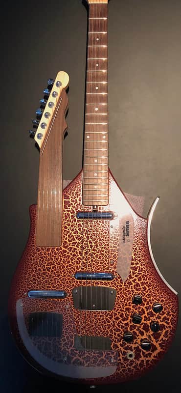 Jerry Jones Supreme Dual Neck Sitar 2000s Gatorburst image 1