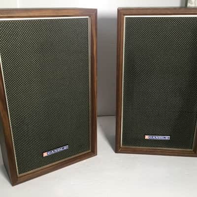JIL Candle J665 Speakers Vintage Korea 2-Way Shelf 18 Inch Wood 1970s image 2
