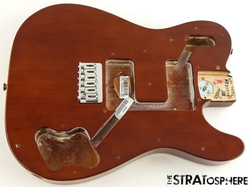 Fender AV II American Vintage 1975 Telecaster Deluxe BODY + HARDWARE Tele Mocha image 1