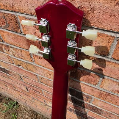 New Epiphone ES-335 Electric Guitar Cherry Red Deluxe Hardshell Case Included image 7