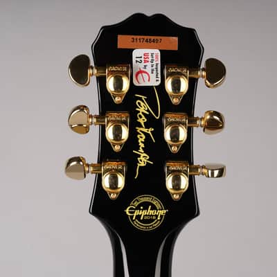 Epiphone Limited Edition Peter Frampton Les Paul Custom - 2018 - Ebony w/Gold image 10