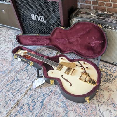 Gretsch Falcon Center Block LTD Double-Cut w/ String-Thru Bigsby - Vintage White image 7