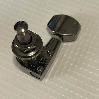 1990's Korean Era Ibanez S & RG Series Cosmo Black Tuning Pegs Tuners 6 In LIne image 9