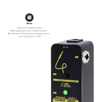 SONICAKE Sonic ABY True Byapss AB Box Line Selector Effects Pedal image 2