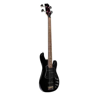 Stagg SVY P-FUNK BLK Silveray Series, "P" Model Solid Alder Body Hard Maple Neck 4-String Electric Bass Guitar image 4