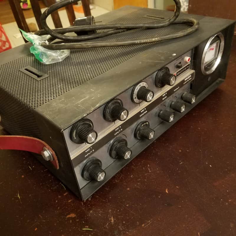 Bogen MX30A Mixer Amplifier 30 Watt 7868 Tube Amp PA Head 1965 - Black image 1