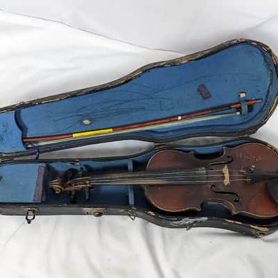 Antonius Stradivarius Cremonensis Faciebat Anno 1721 Copy Violin w/Case image 3