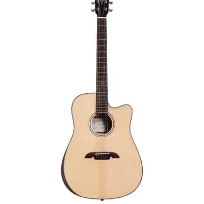 Alvarez Artist Elite Dreadnought Sitka/Macassar Ebony w/Bevel Edge Armrest, Cutaway - ADE90CEAR image 1