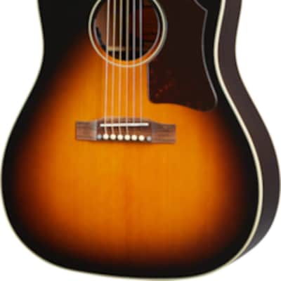 Epiphone J-45 Dreadnought Acoustic-Electric Guitar, Solid Spruce Top, Aged Vintage Sunburst Gloss image 2
