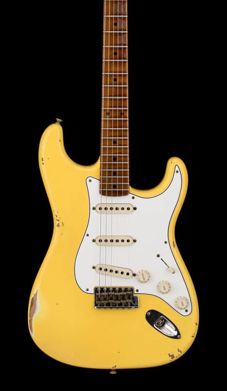 Fender Custom Shop Empire 59 Transition Stratocaster Relic - Aged Canary Yellow #19541 image 1